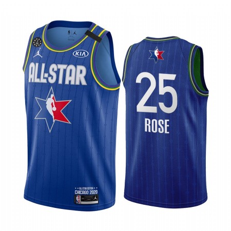 Maglia NBA Detroit Pistons Derrick Rose 25 2020 All-Star Jordan Brand Blu Swingman - Uomo